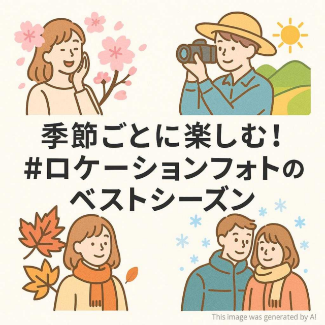 季節ごとに楽しむ！#ロケーションフォト のベストシーズン