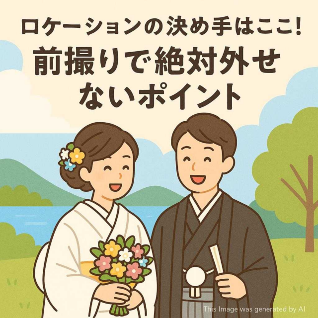 ロケーションの決め手はここ！前撮りで絶対外せないポイント