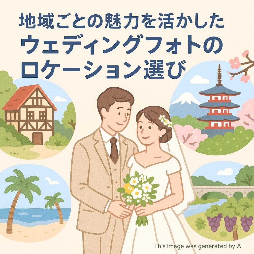 地域ごとの魅力を活かしたウェディングフォトのロケーション選び