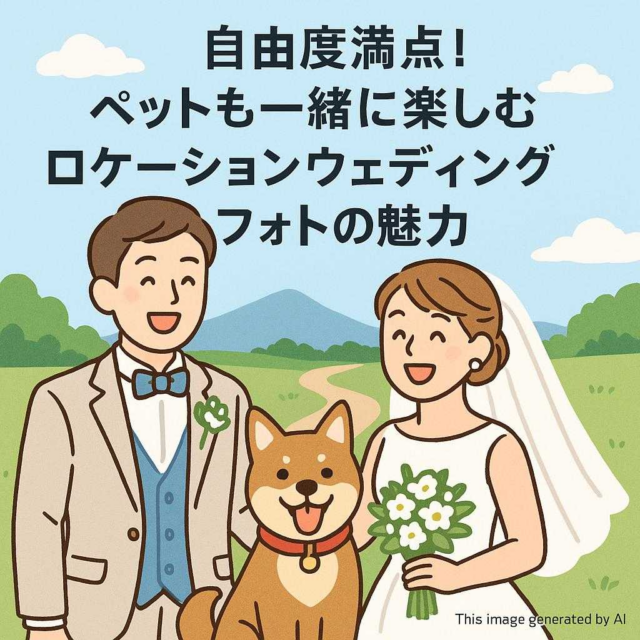 自由度満点！ペットも一緒に楽しむロケーションウェディングフォトの魅力