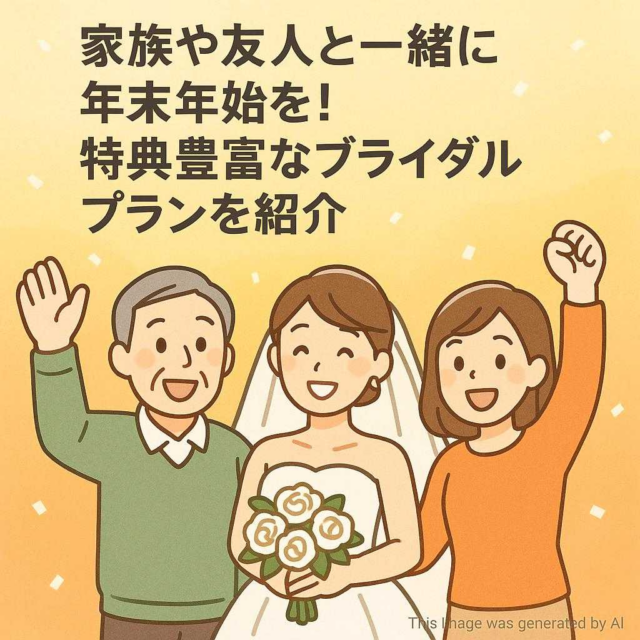 家族や友人と一緒に年末年始を！特典豊富なブライダルプランを紹介
