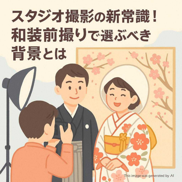 スタジオ撮影の新常識！和装前撮りで選ぶべき背景とは