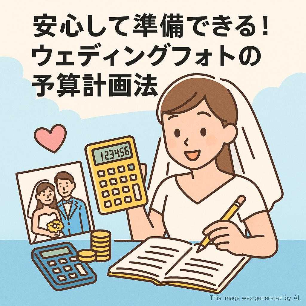 安心して準備できる！ウェディングフォトの予算計画法