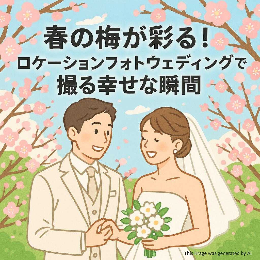 春の梅が彩る！ロケーションフォトウェディングで撮る幸せな瞬間