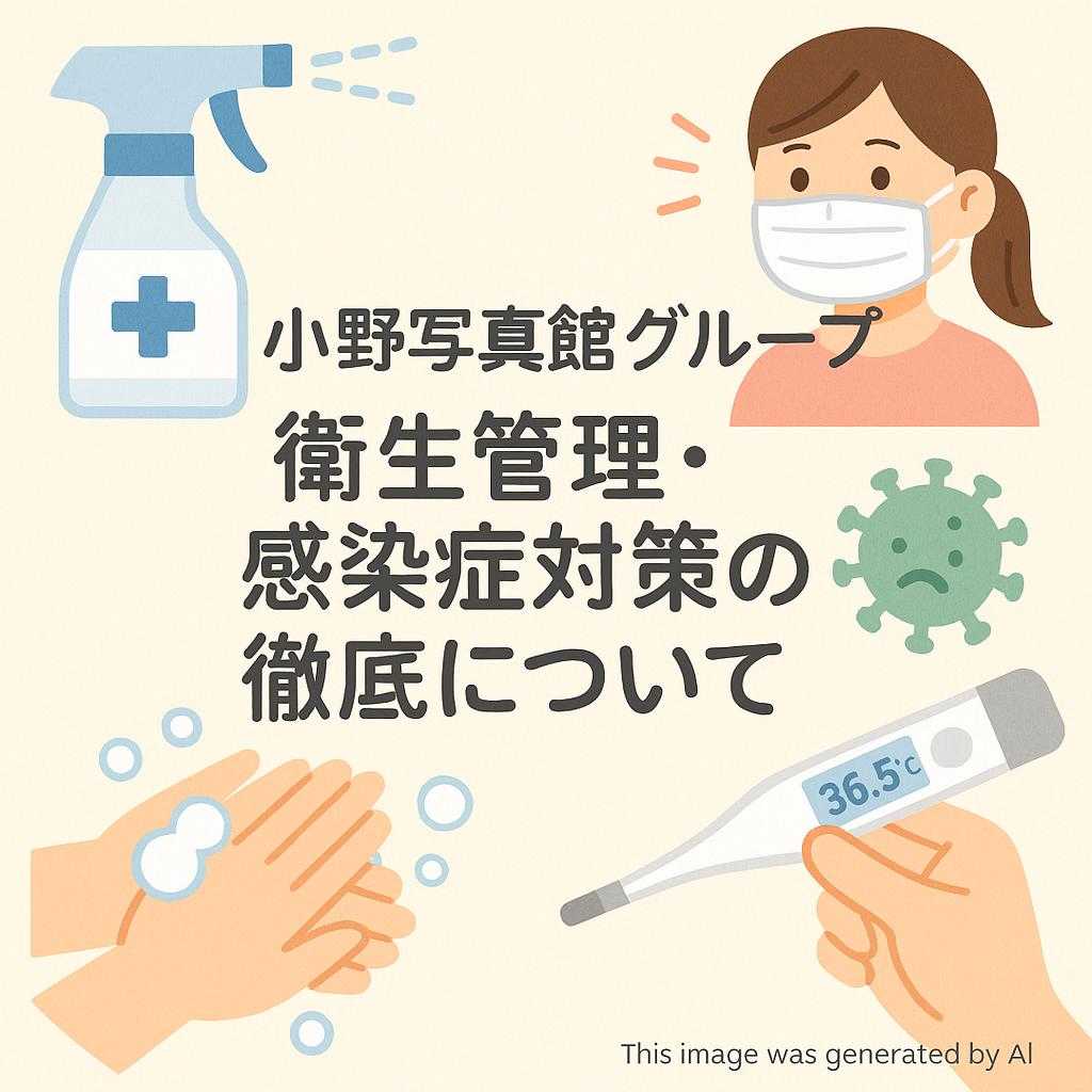 小野写真館グループ 衛生管理・感染症対策の徹底について