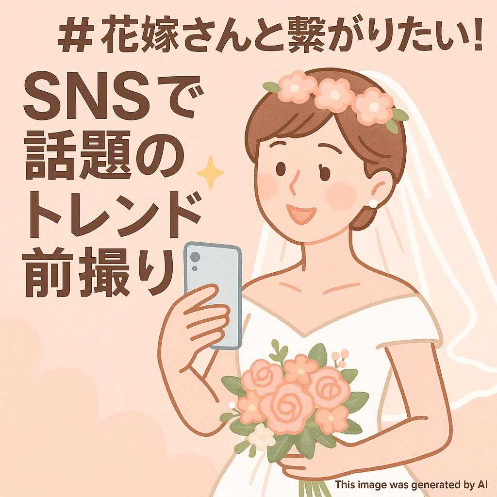 #花嫁さんと繋がりたい！SNSで話題のトレンド前撮り