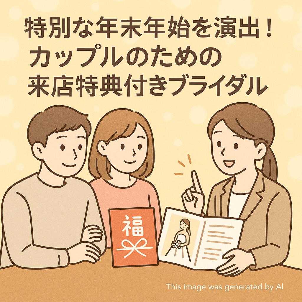 特別な年末年始を演出！カップルのための来店特典付きブライダル準備