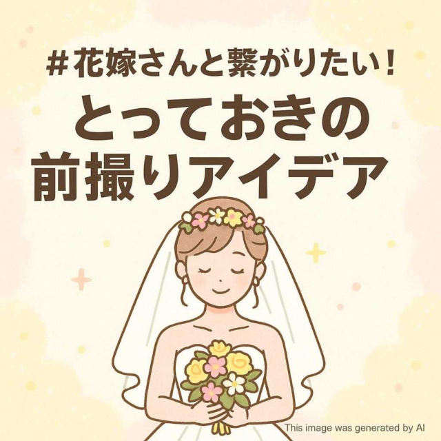 #花嫁さんと繋がりたい！とっておきの前撮りアイデア