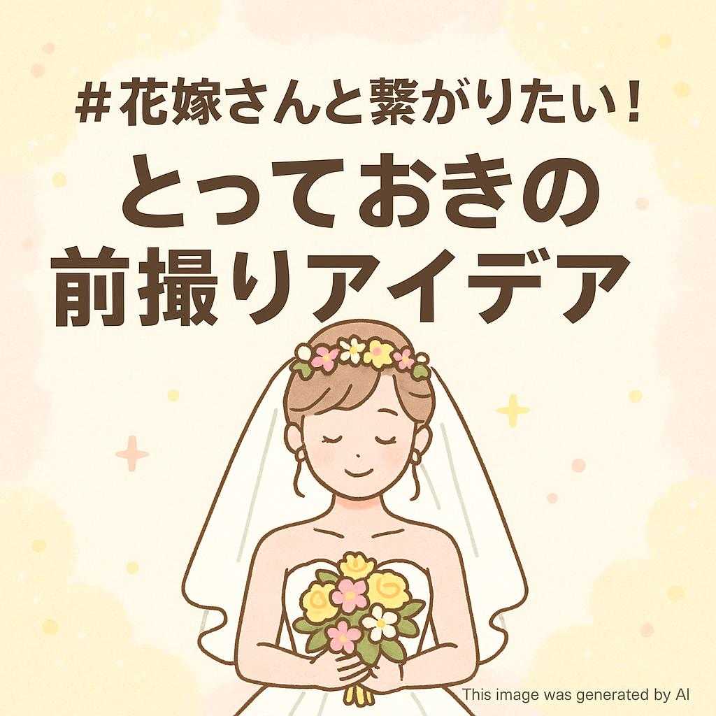 #花嫁さんと繋がりたい！とっておきの前撮りアイデア