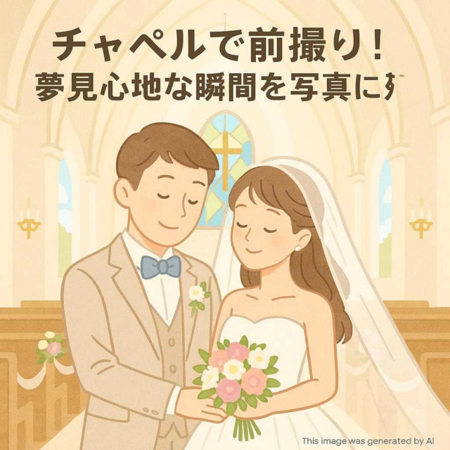 チャペルで前撮り！夢見心地な瞬間を写真に残そう
