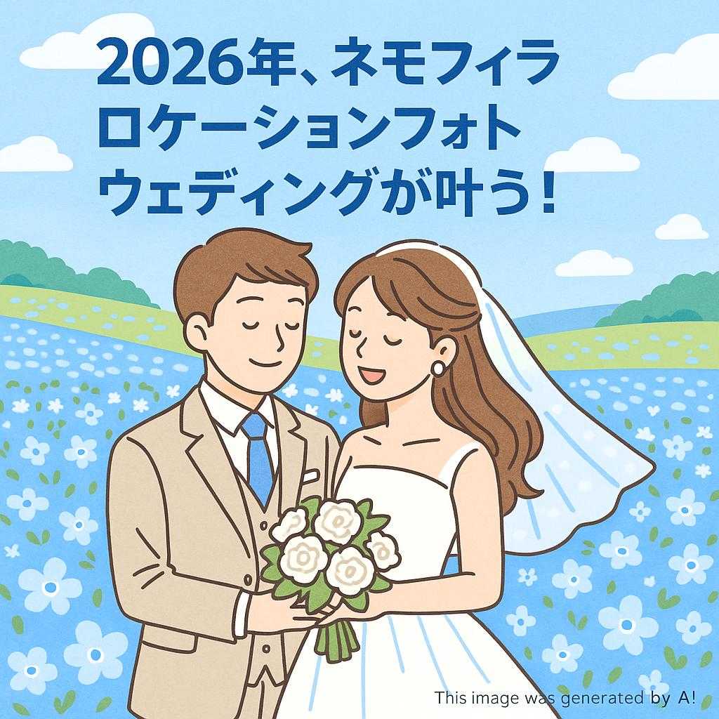 2026年、ネモフィラロケーションフォトウェディングが叶う！