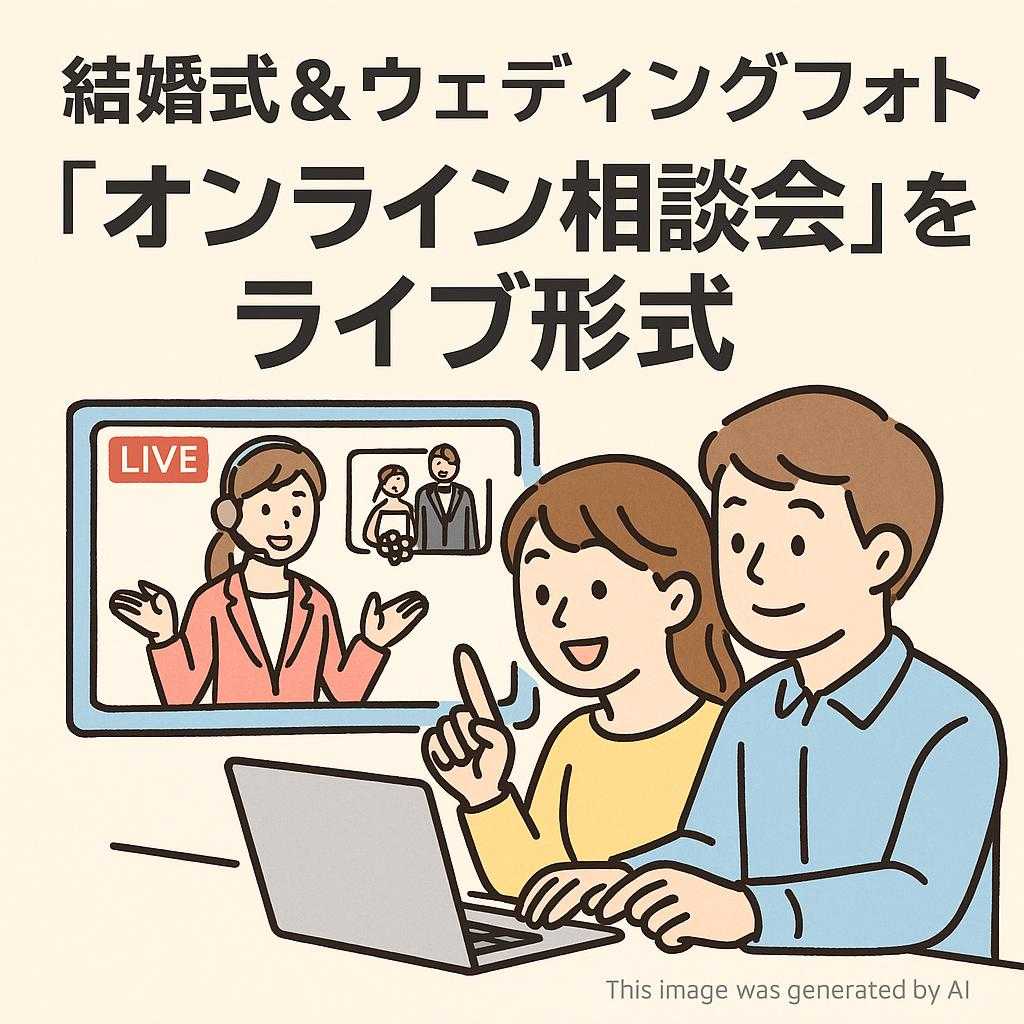 結婚式&ウェディングフォト 「オンライン相談会」をライブ形式