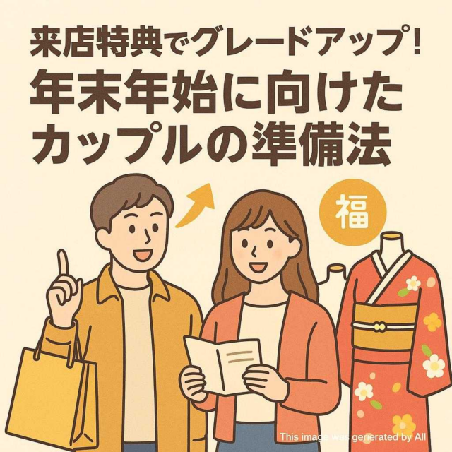 来店特典でグレードアップ！年末年始に向けたカップルの準備法