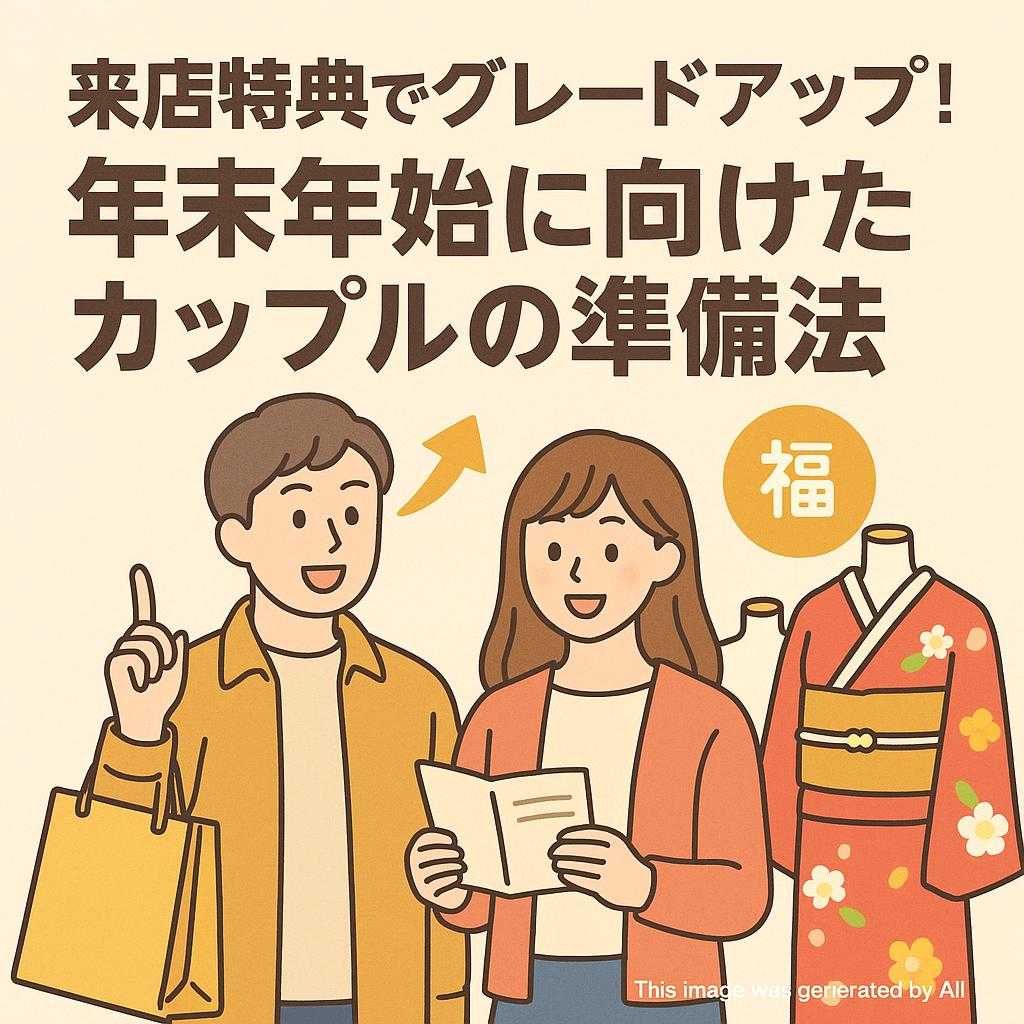 来店特典でグレードアップ！年末年始に向けたカップルの準備法
