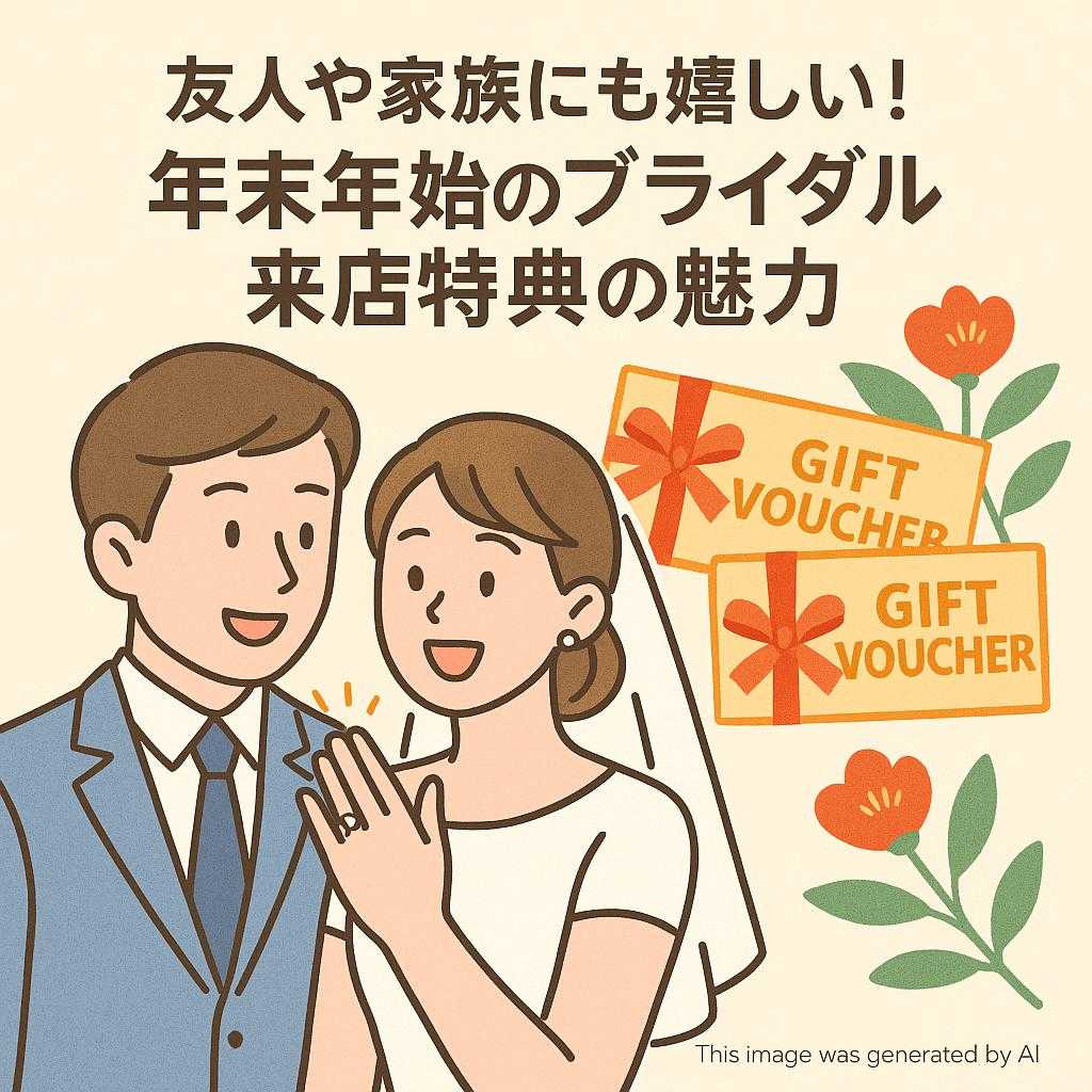 友人や家族にも嬉しい！年末年始のブライダル来店特典の魅力