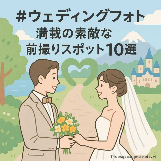#ウェディングフォト 満載の素敵な前撮りスポット10選
