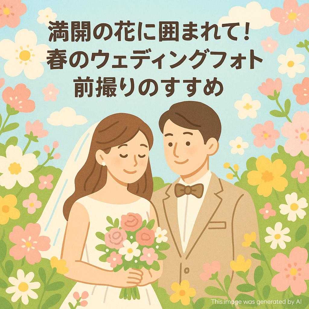 満開の花に囲まれて!春のウェディングフォト前撮りのすすめ