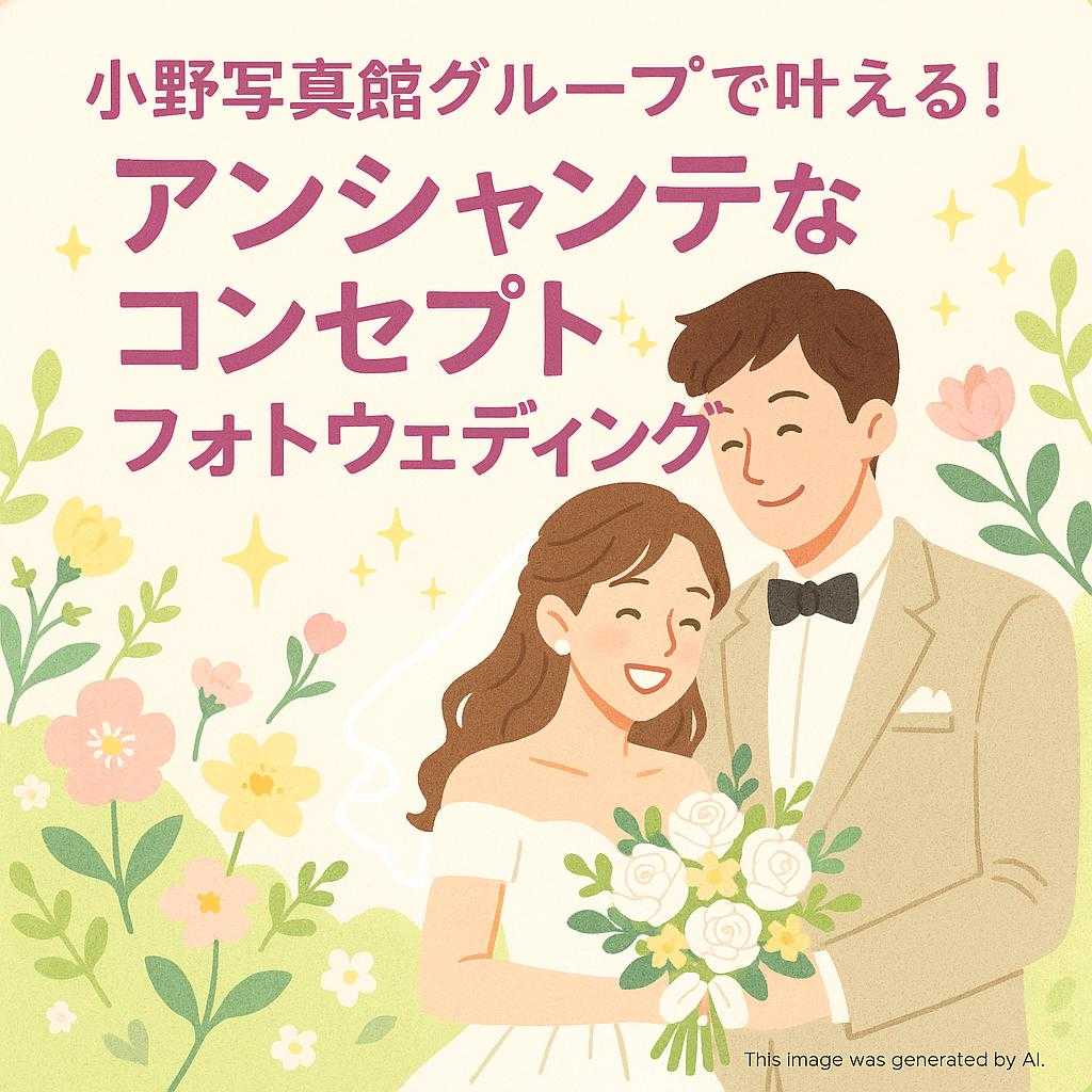 小野写真館グループで叶える!アンシャンテなコンセプトフォトウェディング
