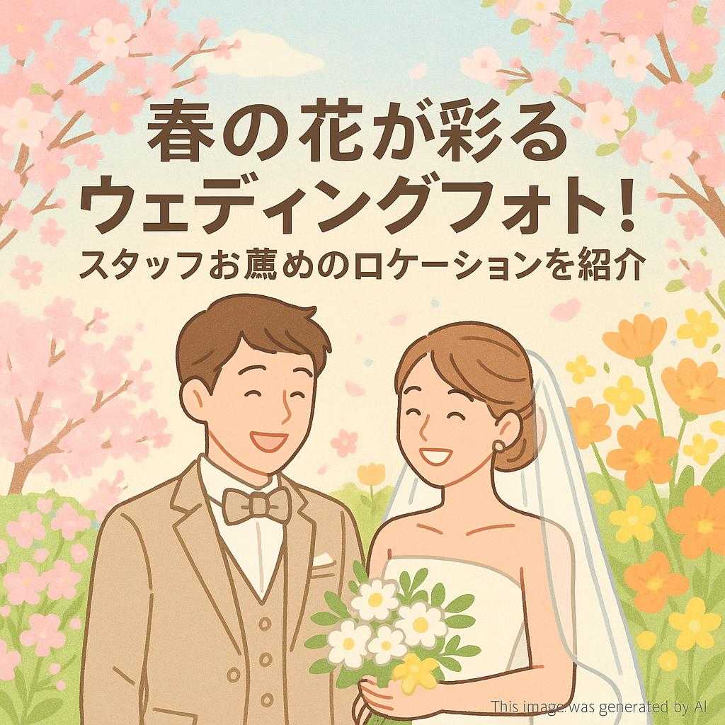 春の花が彩るウェディングフォト！スタッフお薦めのロケーションを紹介