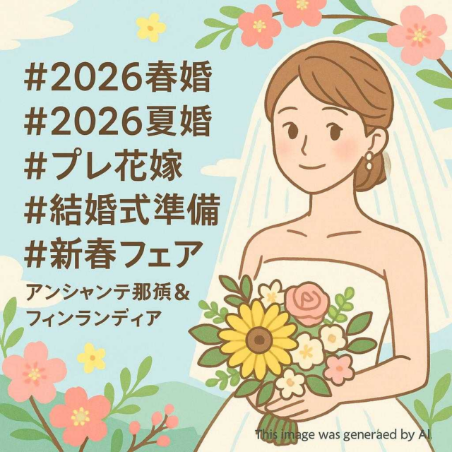 #2026春婚 #2026夏婚 #プレ花嫁 #結婚式準備 #新春フェア #アンシャンテ那須＆フィンランディア