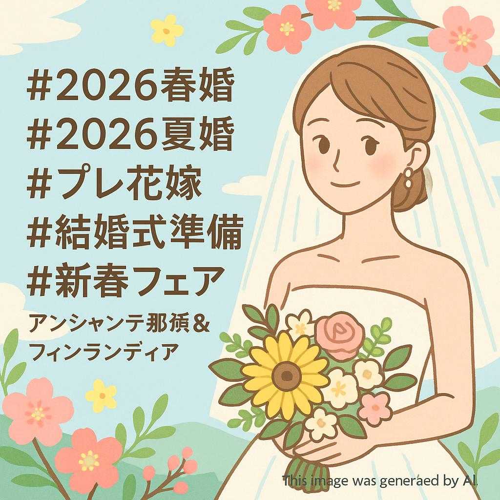 #2026春婚 #2026夏婚 #プレ花嫁 #結婚式準備 #新春フェア #アンシャンテ那須＆フィンランディア