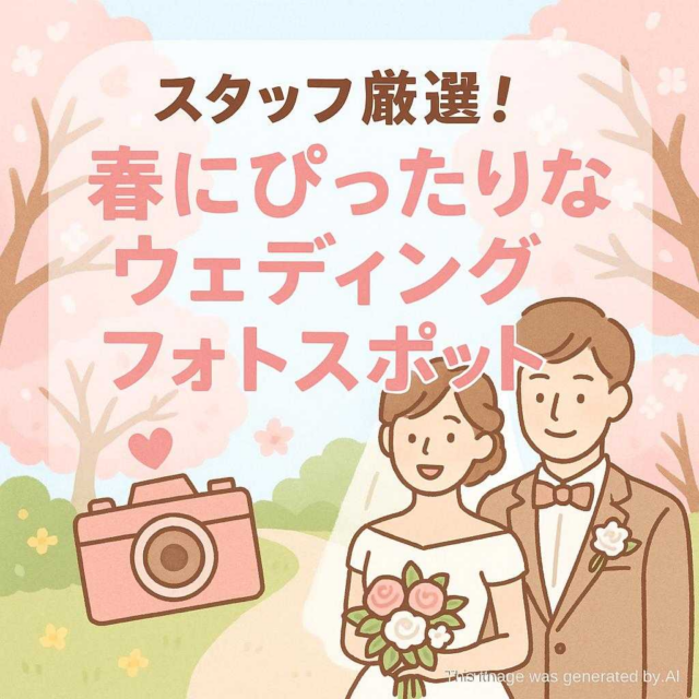 スタッフ厳選！春にぴったりなウェディングフォトスポット
