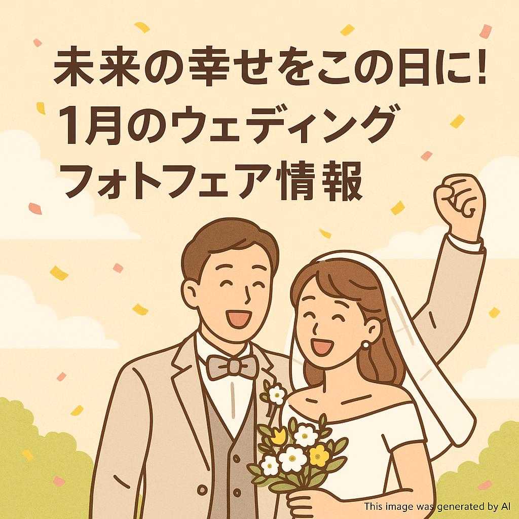 未来の幸せをこの日に！1月のウェディングフォトフェア情報