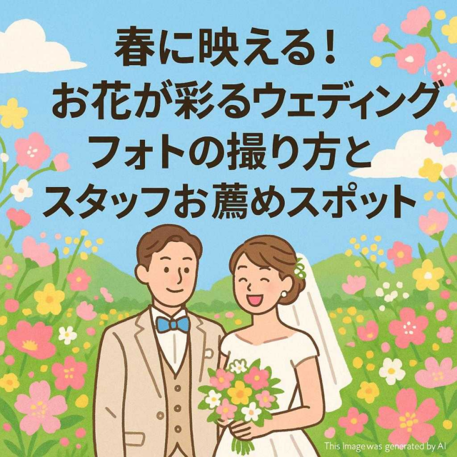春に映える！お花が彩るウェディングフォトの撮り方とスタッフお薦めスポット