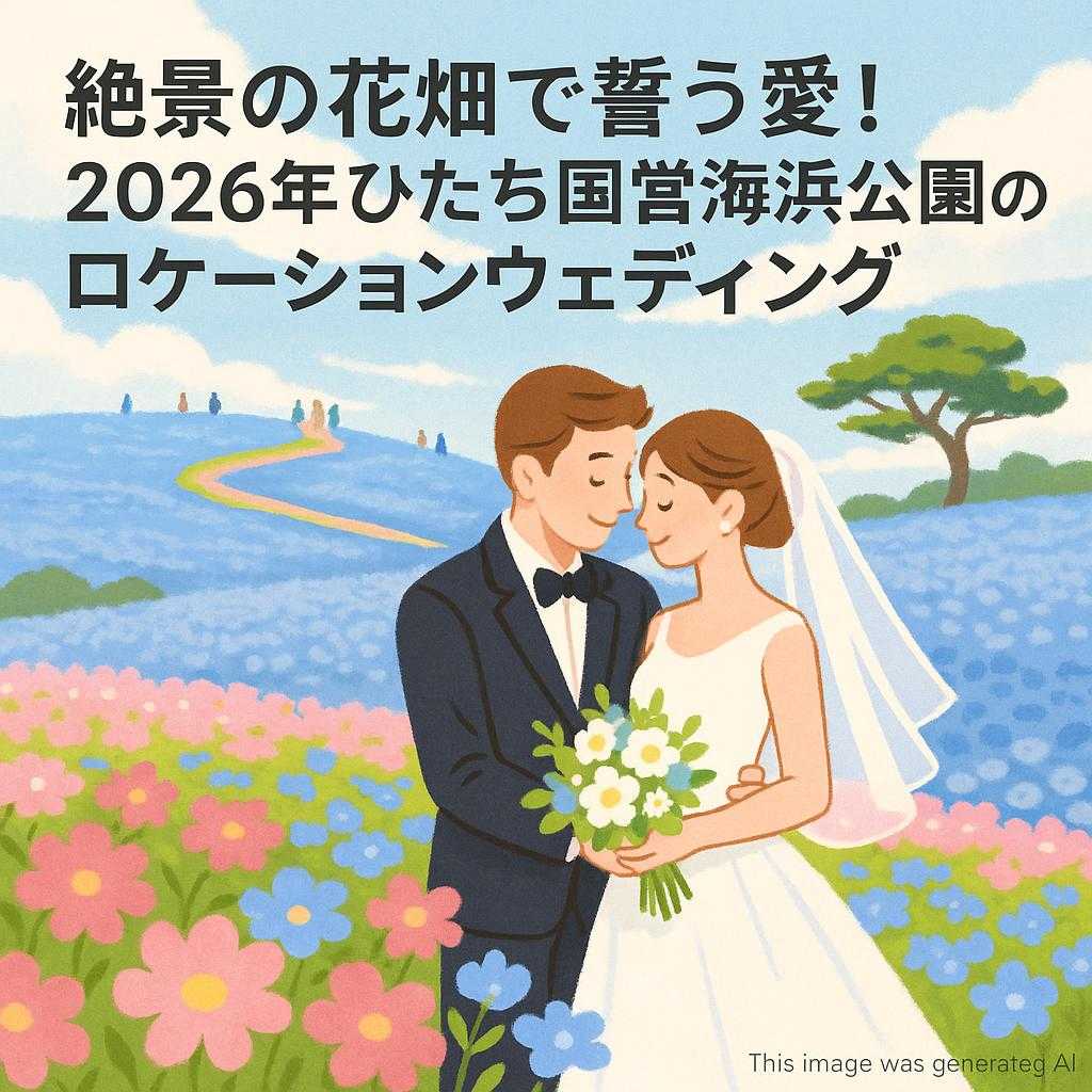 絶景の花畑で誓う愛！2026年ひたち国営海浜公園のロケーションウェディング