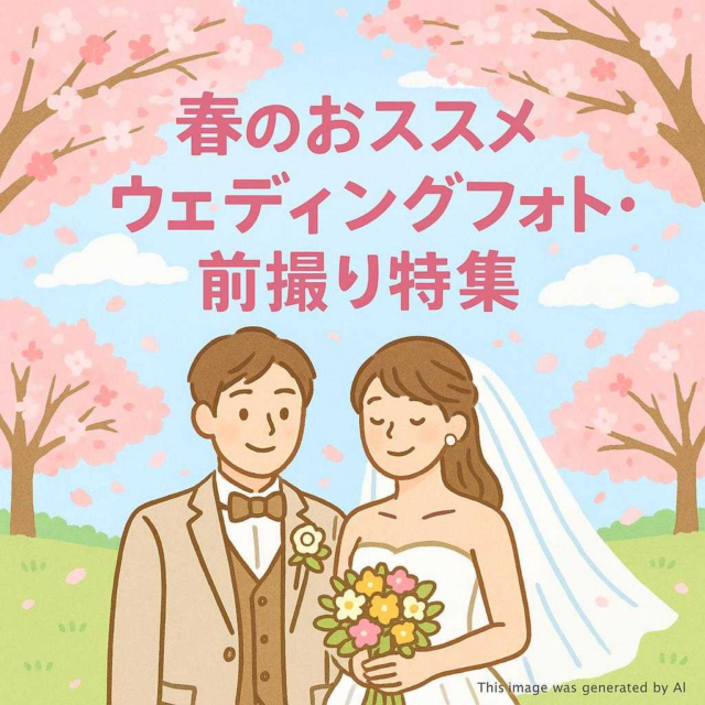 春のおススメウェディングフォト・前撮り特集