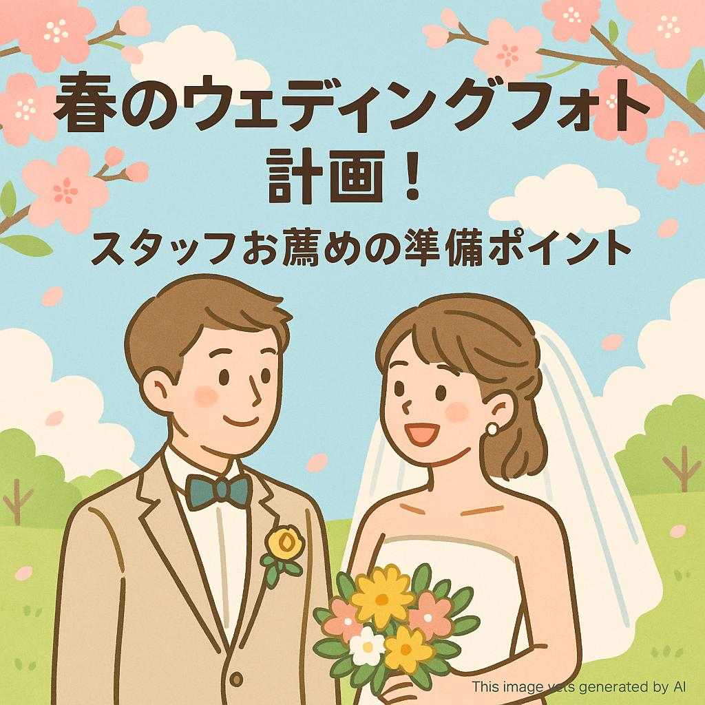 春のウェディングフォト計画！スタッフお薦めの準備ポイント