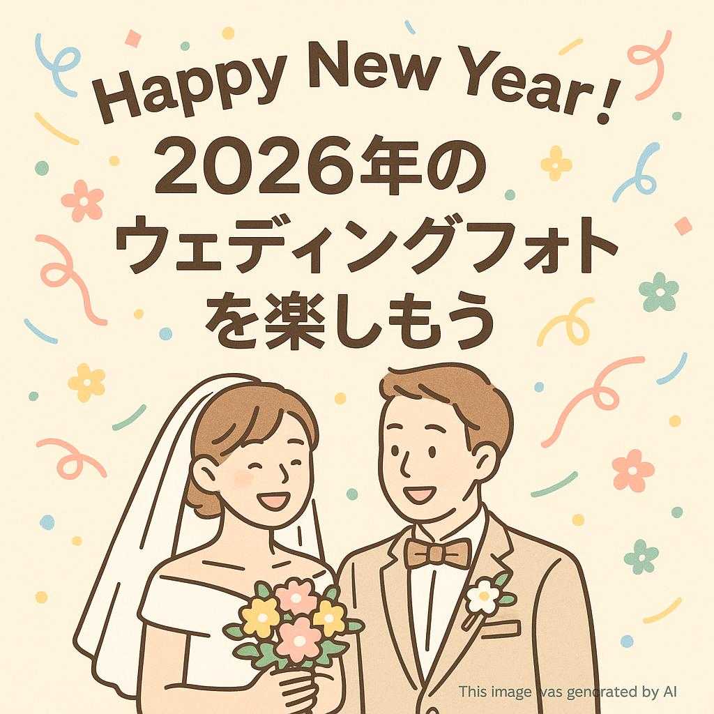 Happy New Year！2026年のウエディングフォトを楽しもう