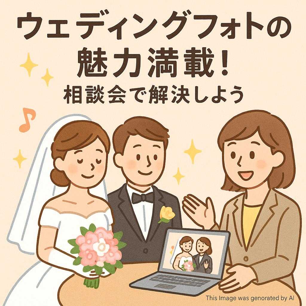 ウェディングフォトの魅力満載！相談会で解決しよう
