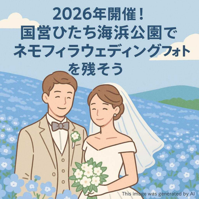 2026年開催！国営ひたち海浜公園でネモフィラウェディングフォトを残そう