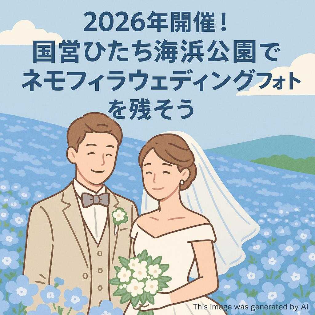 2026年開催！国営ひたち海浜公園でネモフィラウェディングフォトを残そう