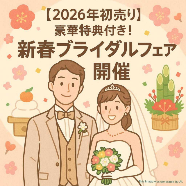 【2026年初売り】豪華特典付き！新春ブライダルフェア開催
