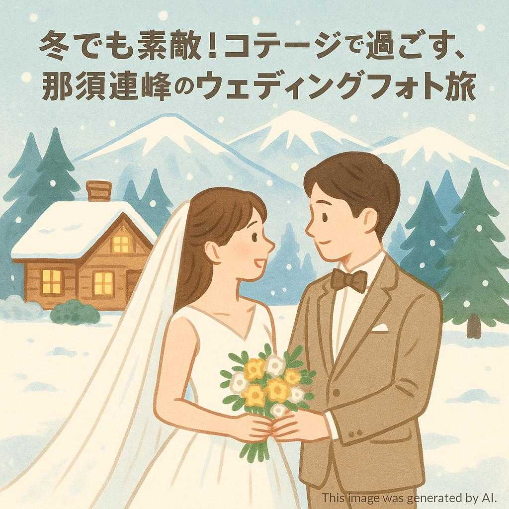冬でも素敵！コテージで過ごす、那須連峰のウェディングフォト旅