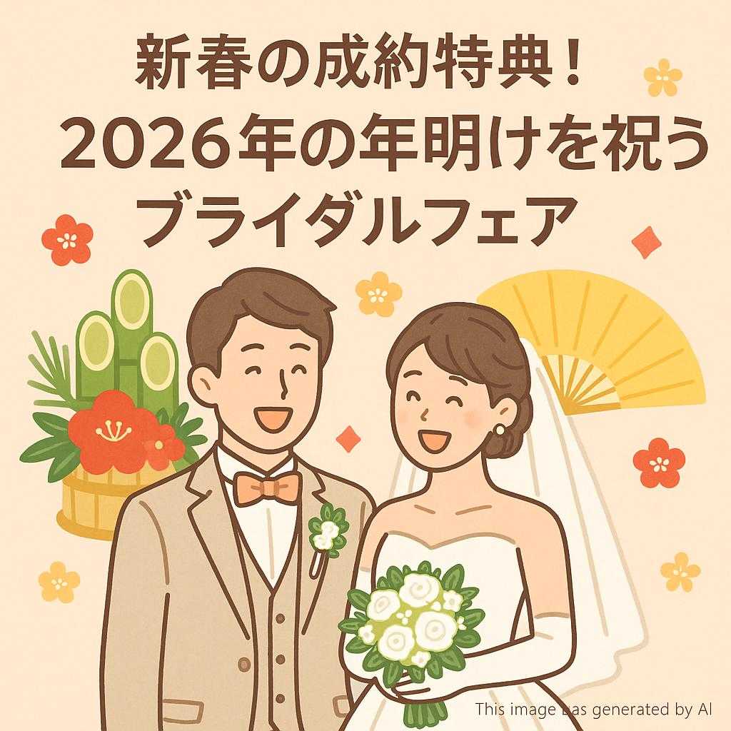 新春の成約特典!2026年の年明けを祝うブライダルフェア