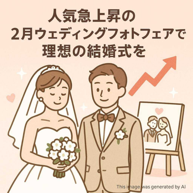 人気急上昇の２月ウェディングフォトフェアで理想の結婚式を