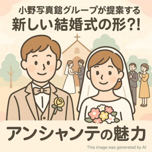 小野写真館グループが提案する新しい結婚式の形?! アンシャンテの魅力