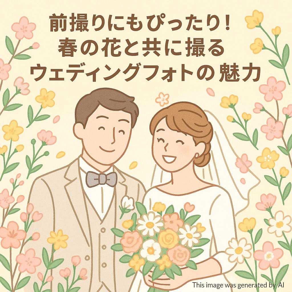 前撮りにもぴったり！春の花と共に撮るウェディングフォトの魅力