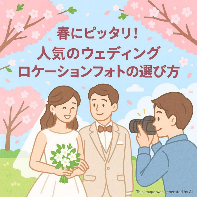 春にピッタリ！人気のウェディングロケーションフォトの選び方