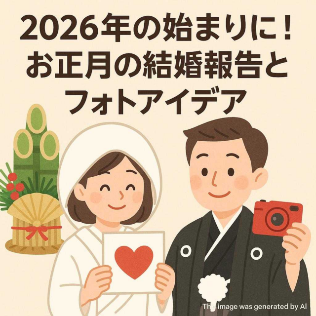 2026年の始まりに！お正月の結婚報告とフォトアイデア