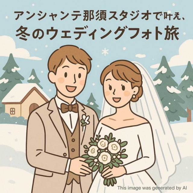 アンシャンテ那須スタジオで叶える、冬のウェディングフォト旅