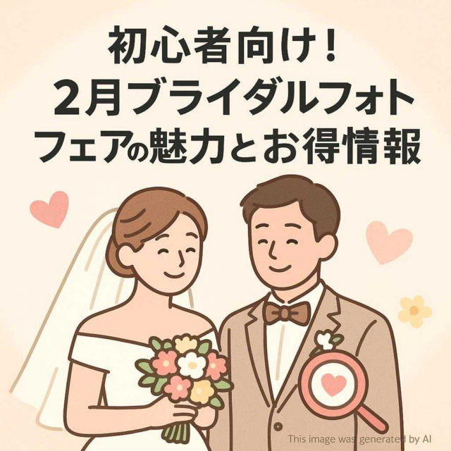 初心者向け！２月ブライダルフォトフェアの魅力とお得情報