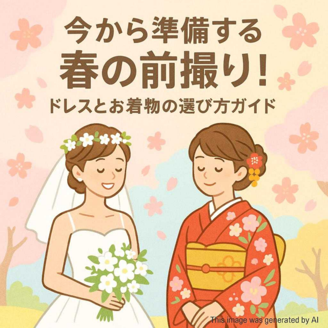 今から準備する春の前撮り！ドレスとお着物の選び方ガイド