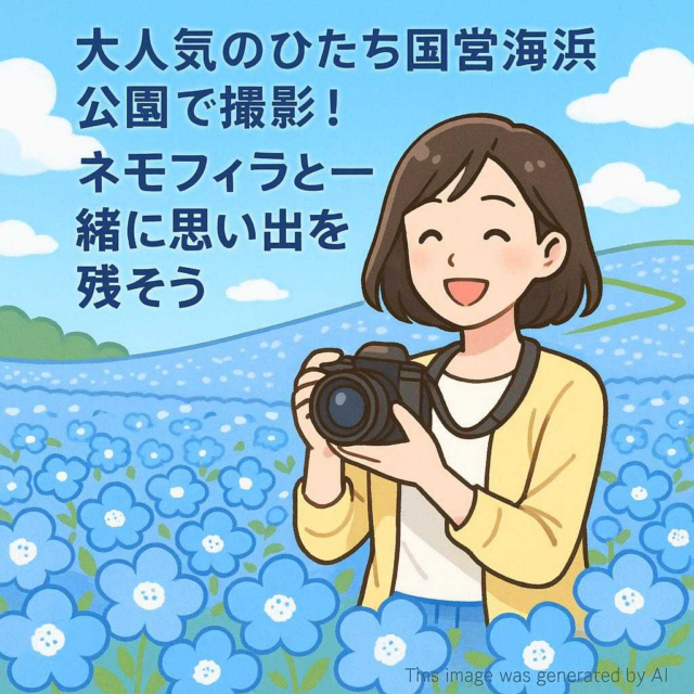 大人気のひたち国営海浜公園で撮影！ネモフィラと一緒に思い出を残そう