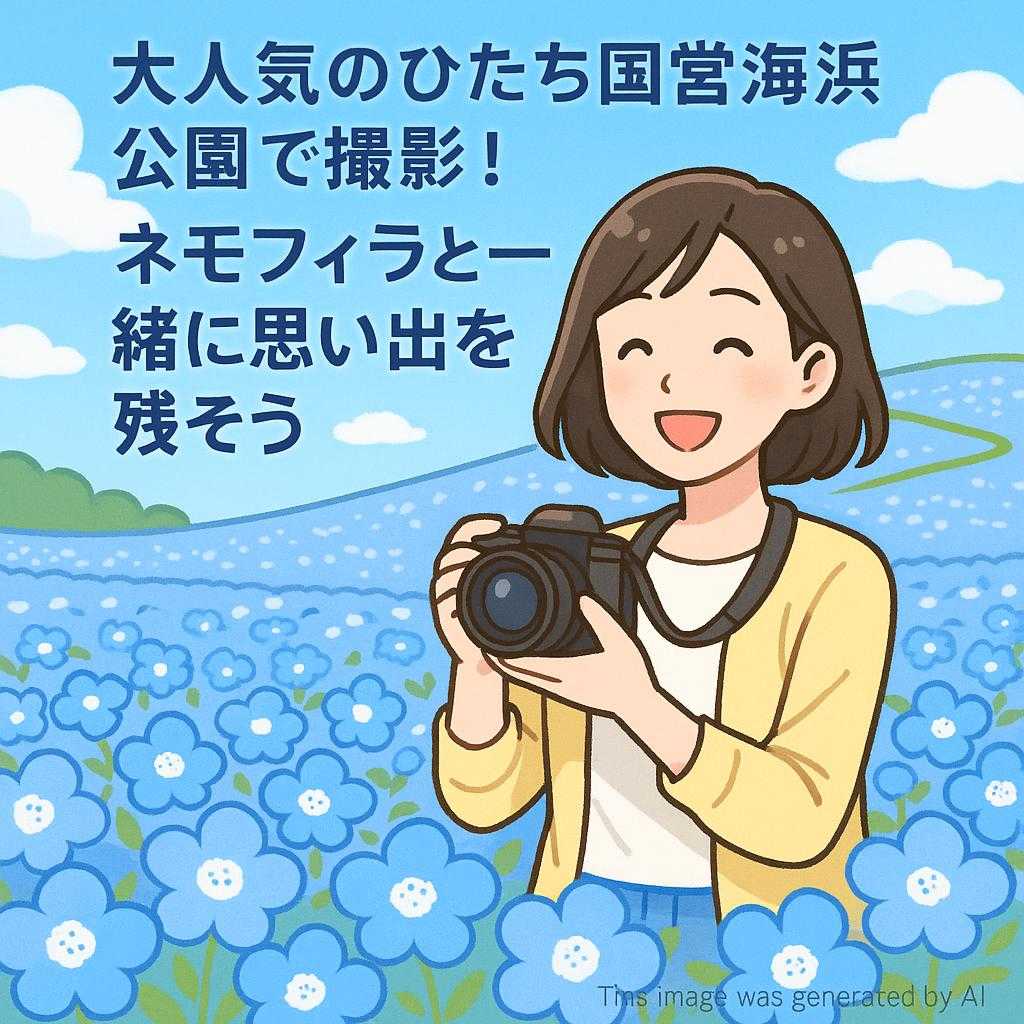 大人気のひたち国営海浜公園で撮影！ネモフィラと一緒に思い出を残そう