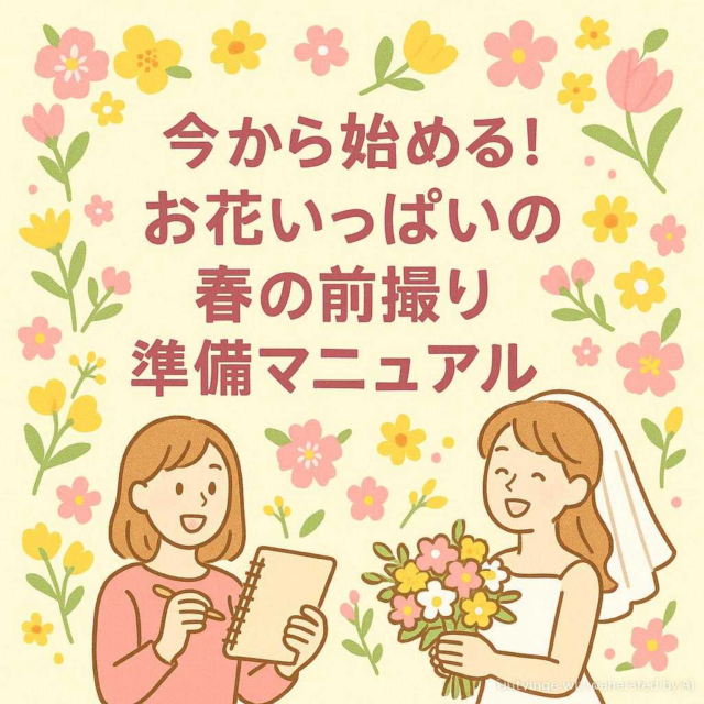 今から始める！お花いっぱいの春の前撮り準備マニュアル