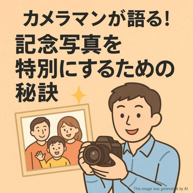 カメラマンが語る! 記念写真を特別にするための秘訣